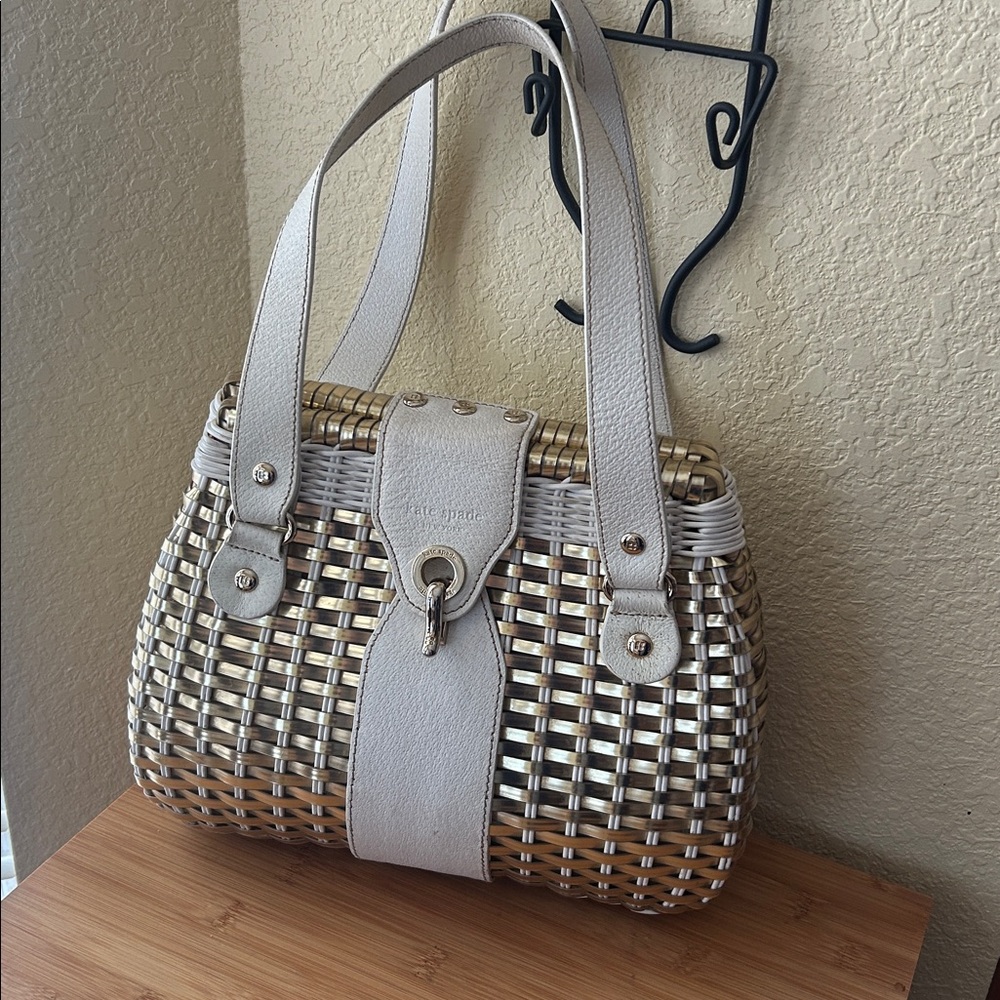 Kate Spade New York Havana Avita Basket Woven Shoulder Bag